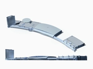 city office building construction avant-garde design hotel - 85 3D 모델