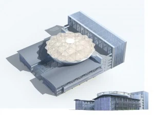 costruzione di edifici per uffici cittadini hotel di design all'avanguardia - 112 Modello 3D