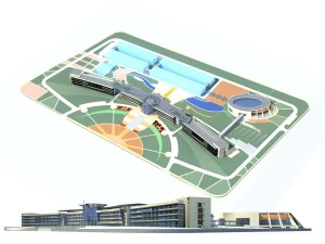 costruzione di edifici per uffici cittadini hotel di design all'avanguardia - 113 Modello 3D