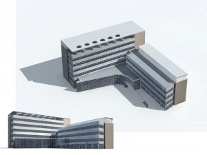 costruzione di edifici per uffici cittadini hotel di design all'avanguardia - 121 Modello 3D
