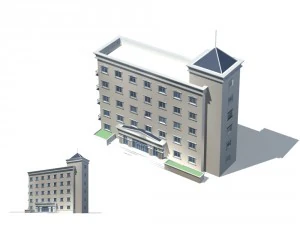 costruzione di edifici per uffici cittadini hotel di design all'avanguardia - 125 Modello 3D