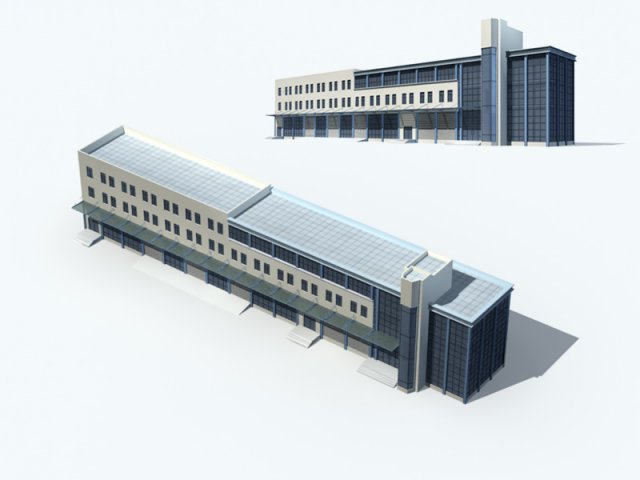 city office building construction avant-garde design hotel - 148 3D मॉडल .c4d .max .obj .3ds .fbx .stl .blend 
