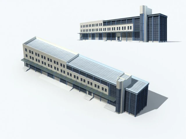 city office building construction avant-garde design hotel - 148 3D Model .c4d .max .obj .3ds .fbx .stl .blend 