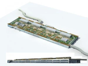 市役所ビル建設前衛デザインホテル - 171 3Dモデル