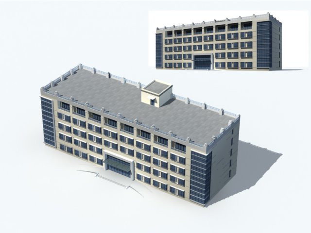 city office building construction avant-garde design hotel - 175 3D Model .c4d .max .obj .3ds .fbx .stl .blend 