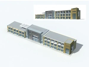 costruzione di edifici per uffici cittadini hotel di design all'avanguardia - 175 Modello 3D
