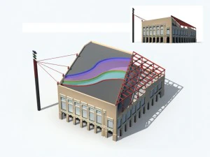 शहर कार्यालय भवन निर्माण अवंत-गार्डे डिज़ाइन होटल - 175 3D मॉडल