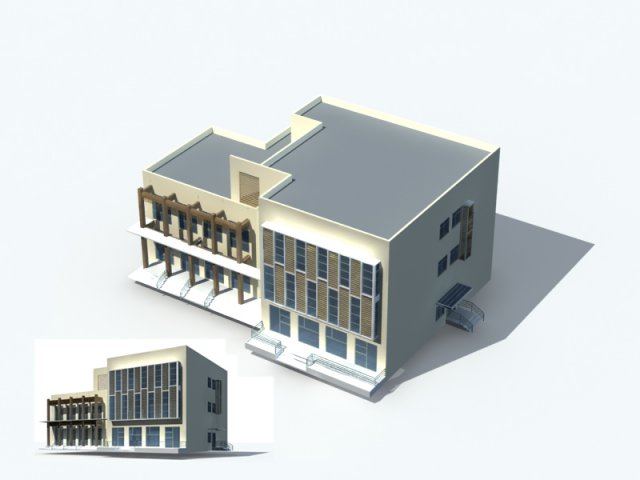 city office building construction avant-garde design hotel - 218 3D मॉडल .c4d .max .obj .3ds .fbx .stl .blend 