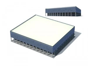 city office building construction avant-garde design hotel - 241 3D Model