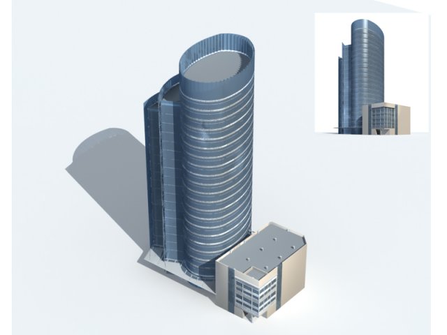 city office building construction avant-garde design hotel - 261 Modèle 3D .c4d .max .obj .3ds .fbx .stl .blend 