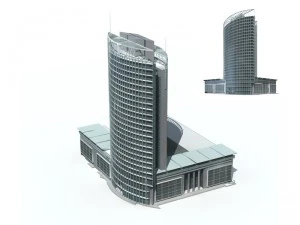 city office building construction avant-garde design hotel - 262 3D Model