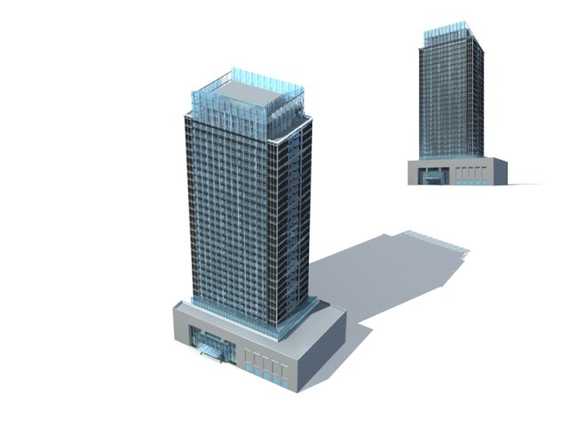 city office building construction avant-garde design hotel - 265 3D मॉडल .c4d .max .obj .3ds .fbx .stl .blend 