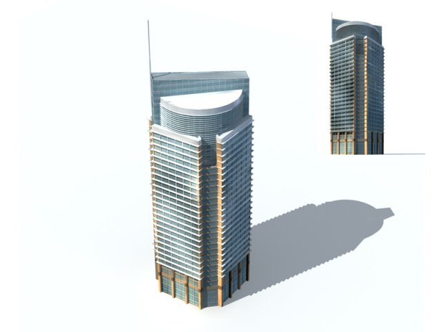 city office building construction avant-garde design hotel - 294 Modelo 3D .c4d .max .obj .3ds .fbx .stl .blend 