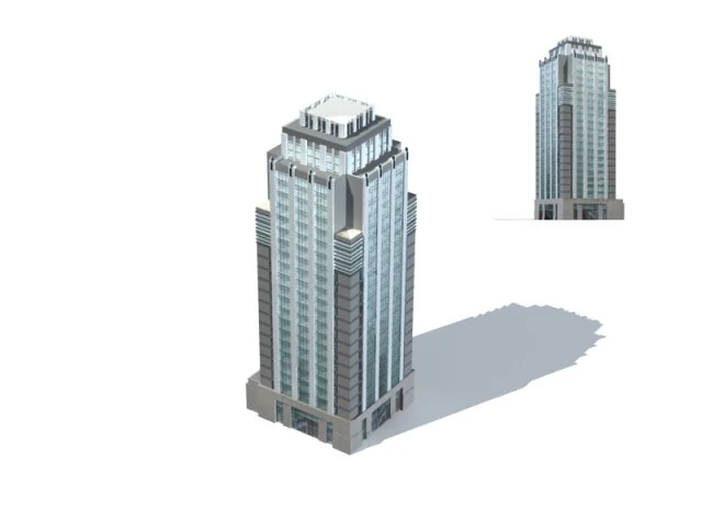 city office building construction avant-garde design hotel - 330 3D Model .c4d .max .obj .3ds .fbx .stl .blend 