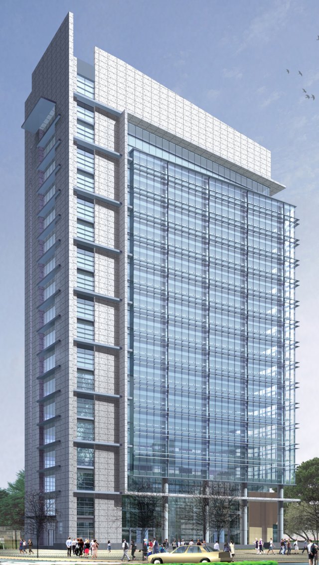 city office building construction avant-garde design hotel - 354 Modèle 3D .c4d .max .obj .3ds .fbx .stl .blend 