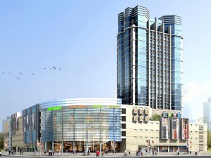 city office building construction avant-garde design hotel - 367 3D Model