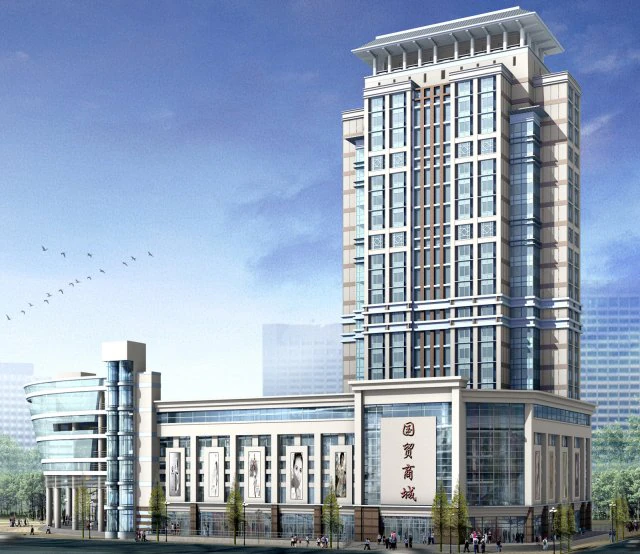 city office building construction avant-garde design hotel - 368 3D Model .c4d .max .obj .3ds .fbx .stl .blend 