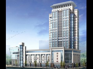city office building construction avant-garde design hotel - 368 3D Model
