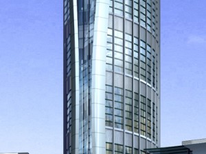 city office building construction avant-garde design hotel - 369 Modèle 3D