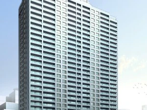 city office building construction avant-garde design hotel - 379 3D Model