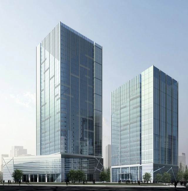 city office building construction avant-garde design hotel - 392 3D Model .c4d .max .obj .3ds .fbx .stl .blend 