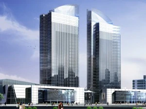 pembangunan gedung perkantoran kota hotel desain avant-garde - 396 Model 3D