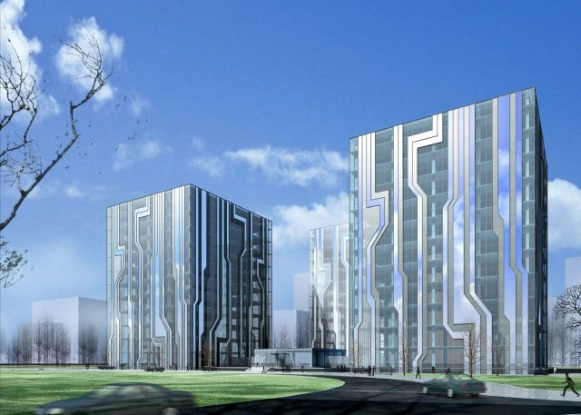 city office building construction avant-garde design hotel - 397 3D Model .c4d .max .obj .3ds .fbx .stl .blend 