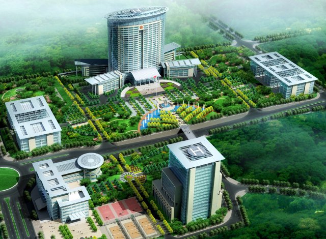 city office building construction avant-garde design hotel - 403 3D Model .c4d .max .obj .3ds .fbx .stl .blend 