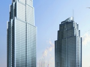 city office building construction avant-garde design hotel - 403 3D-Modell