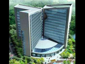 city office building construction avant-garde design hotel - 403 3D Model