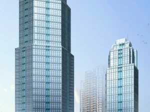 city office building construction avant-garde design hotel - 403 3D Model