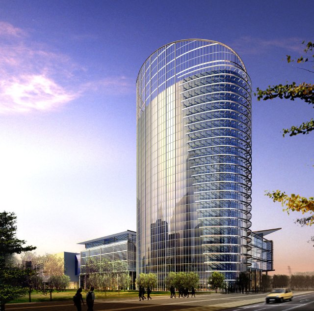 city office building construction avant-garde design hotel - 403 3D मॉडल .c4d .max .obj .3ds .fbx .stl .blend 