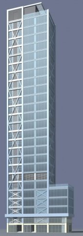 city office building construction avant-garde design hotel - 416 Modèle 3D .c4d .max .obj .3ds .fbx .stl .blend 