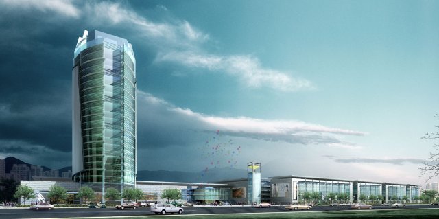 city office building construction avant-garde design hotel - 417 3Dモデル .c4d .max .obj .3ds .fbx .stl .blend 