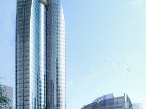 city office building construction avant-garde design hotel - 423 Modèle 3D