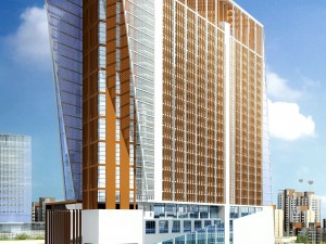 city office building construction avant-garde design hotel - 425 Modelo 3D