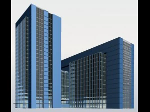 şehir ofis binası inşaatı avangard tasarım oteli - 441 3D Model
