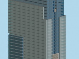 city office building construction avant-garde design hotel - 448 Modèle 3D