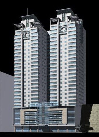 city office building construction avant-garde design hotel - 449 3D मॉडल .c4d .max .obj .3ds .fbx .stl .blend 
