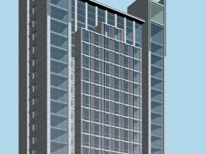 시티 오피스 빌딩 건설 아방가르드 디자인 호텔 - 462 3D 모델