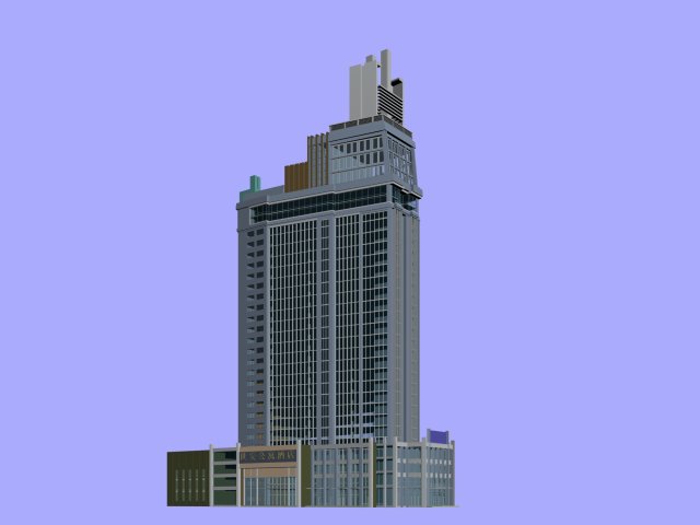 city office building construction avant-garde design hotel - 477 3D 모델 .c4d .max .obj .3ds .fbx .stl .blend