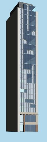 city office building construction avant-garde design hotel - 484 3D 模型 .c4d .max .obj .3ds .fbx .stl .blend 