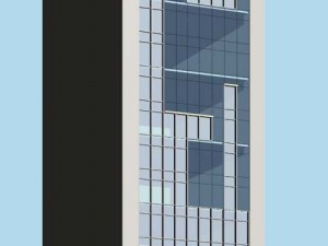 city office building construction avant-garde design hotel - 484 Modello 3D