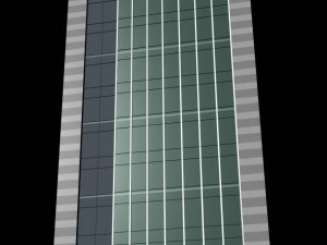 city office building construction avant-garde design hotel - 487 3D Model