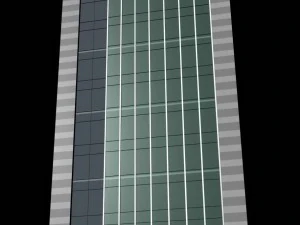 city office building construction avant-garde design hotel - 487 3D Model