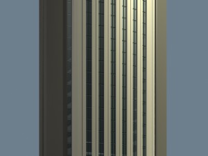 city office building construction avant-garde design hotel - 508 3D Модель