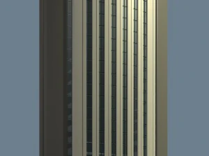 місто офісна будівля будівництво авангардний дизайн готель - 508 3D Модель