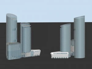 stadskantoorgebouw avant-garde designhotel - 513 3D Model