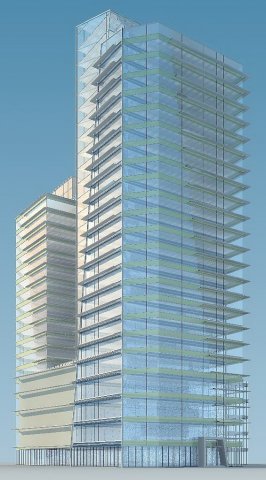 city office building construction avant-garde design hotel - 514 3D Модель .c4d .max .obj .3ds .fbx .stl .blend