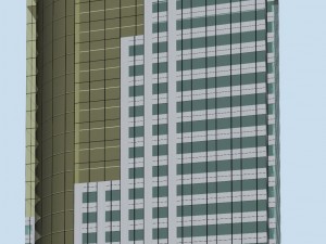 city office building construction avant-garde design hotel - 516 3D Model